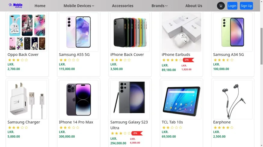 D-Mobile E-Commerce
